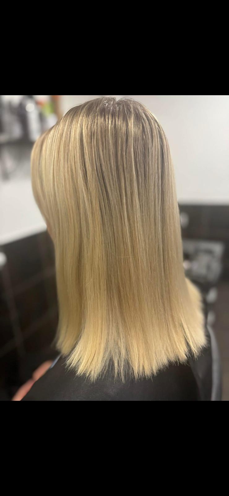 Balayage hair colour by Salon 64 Dereham